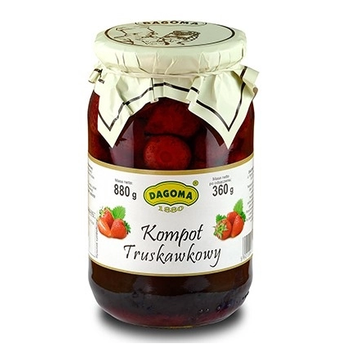 Kompot truskawkowy 880g