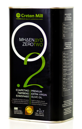 Oliwa z oliwek Zero.2 Extra Virgin 1l Cretan Mill