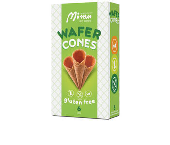 Rożki waflowe bezlutenowe 6szt. MIRAN