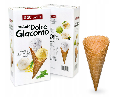 Rożki waflowe 10szt. Dolce Giacomo Gosztlik