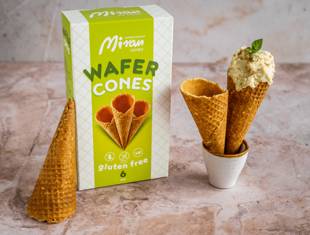 Rożki waflowe bezlutenowe 6szt. MIRAN