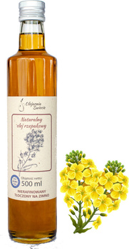 Olej rzepakowy nierafinowany tłoczony na zimno 500ml