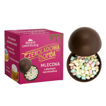CZEKOLADOWA BOMBA 50g z mlecznej czekolady z piankami marshmallow