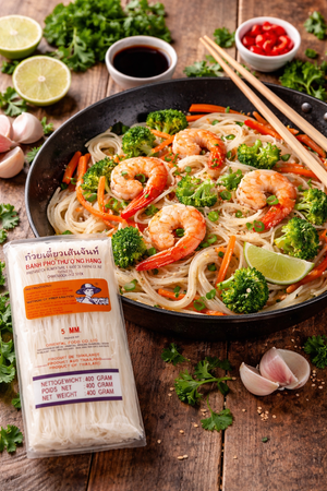 Makaron ryżowy 5mm 400g FARMER