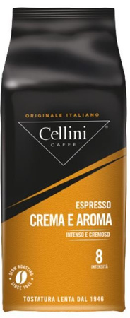 Kawa ziarnista Crema Aroma 1kg Cellini