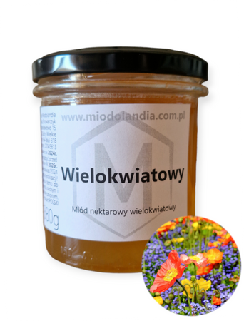 Miód wielokwiatowy 380g