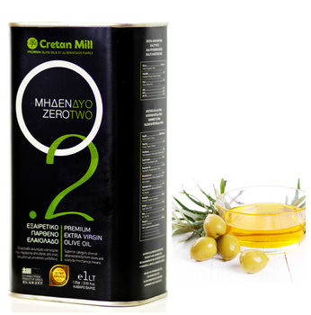 Oliwa z oliwek Zero.2 Extra Virgin 1l Cretan Mill