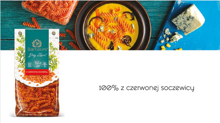 Makaron z czerwonej soczewicy 250g