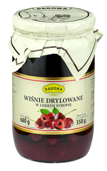 Wiśnie drylowane w lekkim syropie 680g